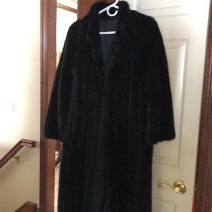 Full length fur coat